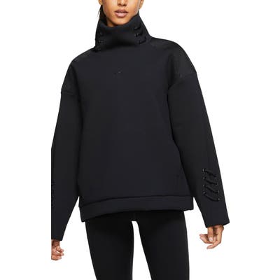 Nike Boutique Knit Pullover Top, Black
