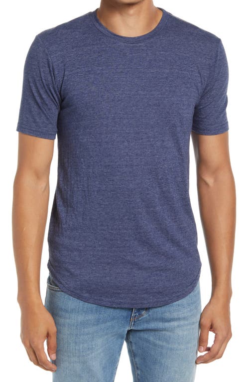 Triblend Scallop Crew T-Shirt in Goodlife Navy