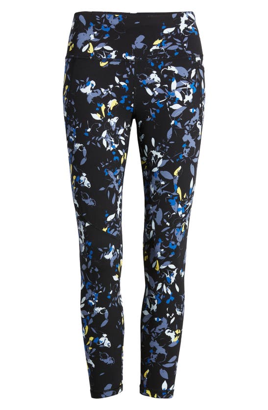 Sweaty Betty Power Pocket Workout Leggings In Blue Floral Flow Print