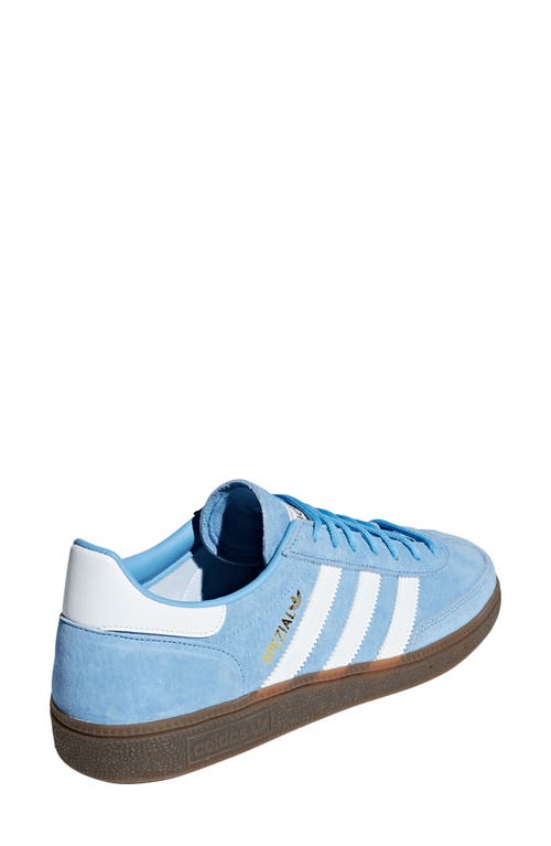 Shop Adidas Originals Adidas Gender Inclusive Handball Spezial Sneaker In Light Blue/ftwr White/gum5