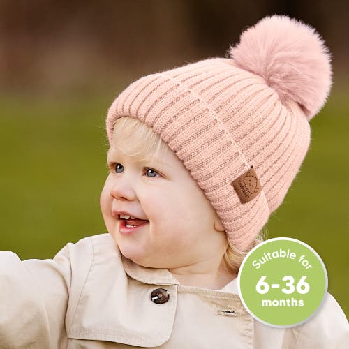 Keababies 2-pack Pom Knitted Beanie In Macaron