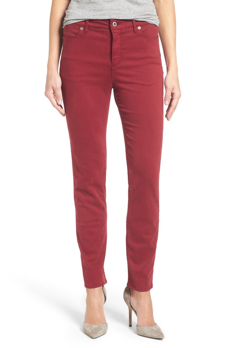Lucky Brand 'Hayden' Colored Stretch Skinny Jeans (Merlot) | Nordstrom