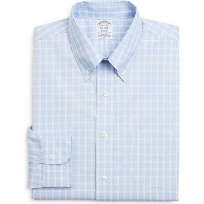 Brooks Brothers Regent Regular Fit Stretch Plaid Dress Shirt