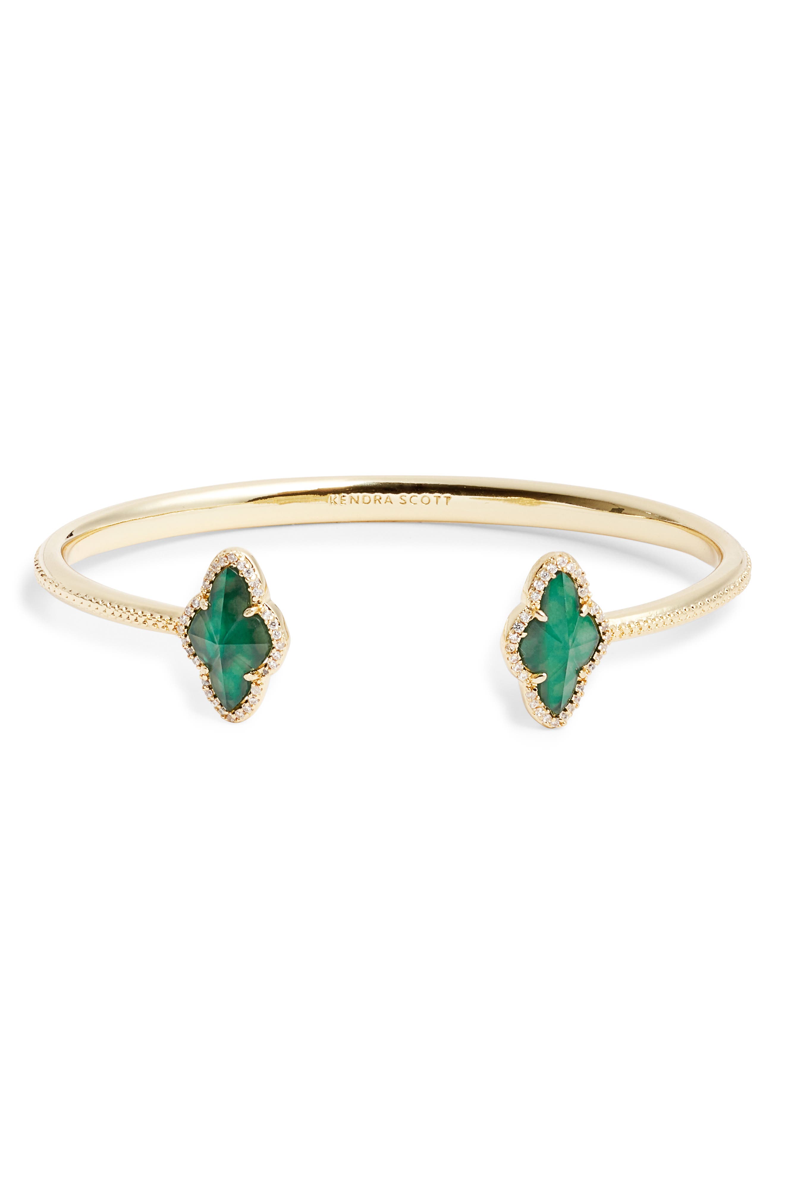 Kendra Scott Abbie Pave Frame Cuff Bracelet Nordstrom