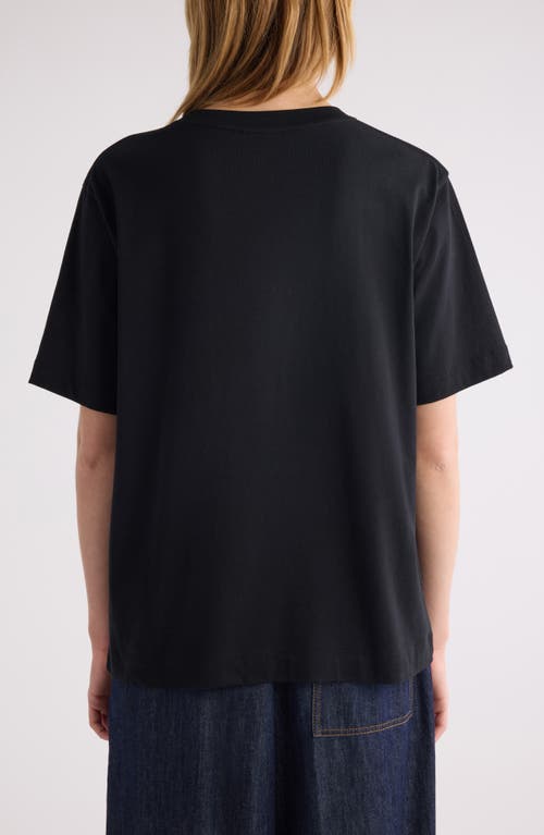 Shop Dries Van Noten Heydu Cotton T-shirt In Black