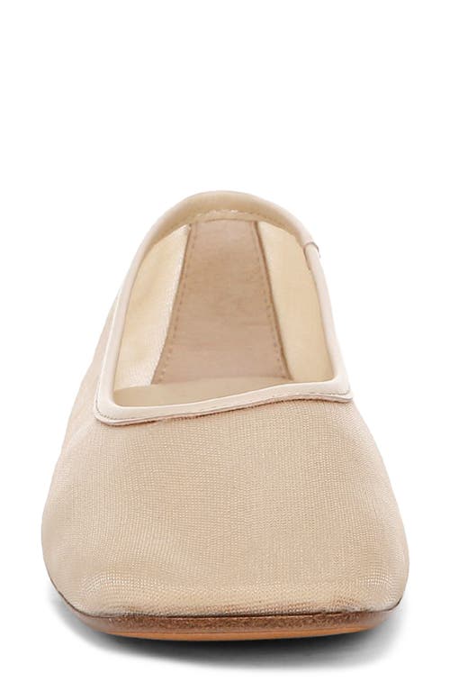 Shop Vince Leah Mesh Ballet Flat In Birch Sand