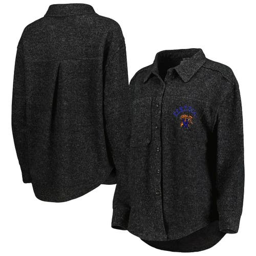Women's Gameday Couture Black Kentucky Wildcats Switch It Up Tri-Blend Button-Up Shacket