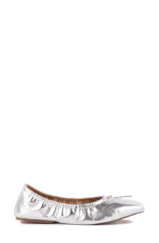 Shop Seychelles Breathless Ballet Flat In Silver