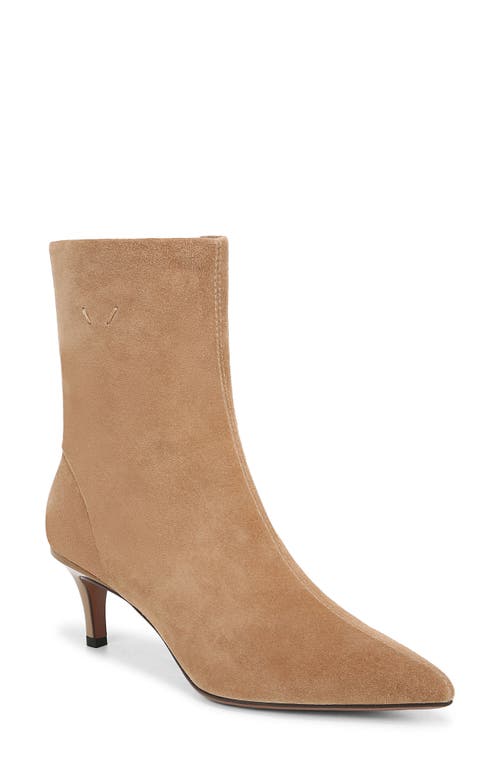 Franco Sarto Anna Pointed Toe Bootie Taupe Suede at Nordstrom,