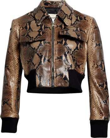 Khaite Ziggy Studded Oversized Leather Bomber Jacket