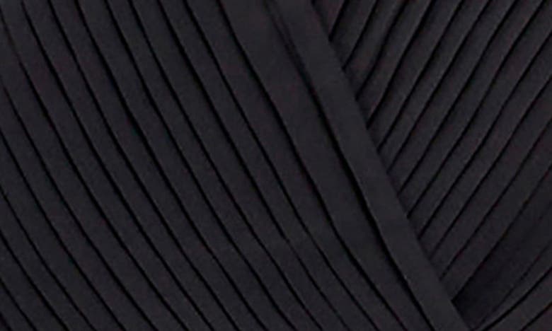 Shop Endless Rose Surplice Pleated Blouse In Black