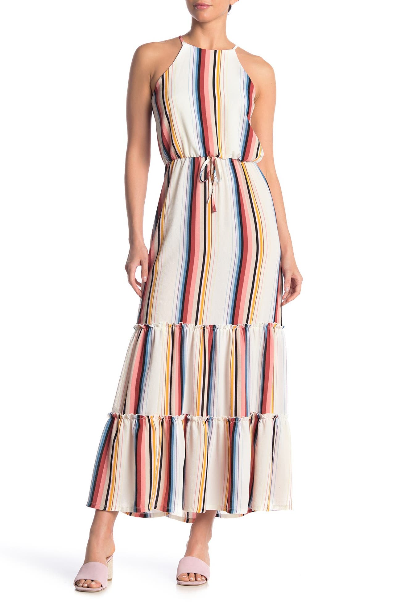 MAX & ASH | Variegated Stripe Maxi Dress | Nordstrom Rack