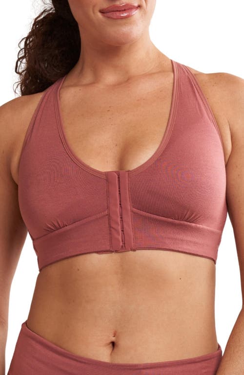 AnaOno Rora Post-Surgery Front Close Pocketed Bralette in Dusty