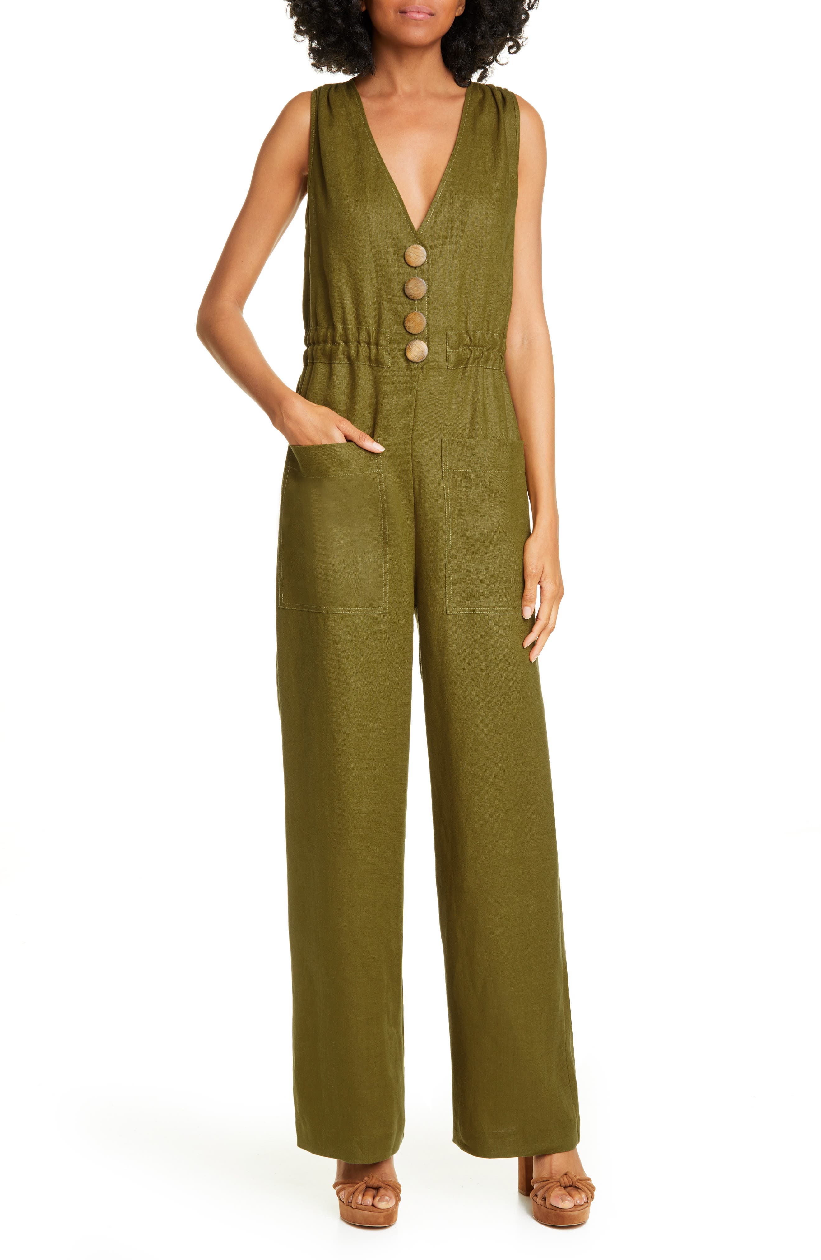 nordstrom linen jumpsuit