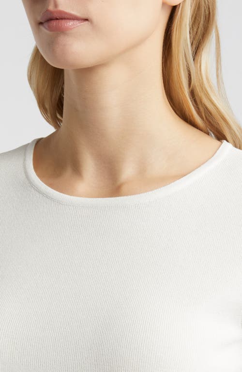 Shop Tahari Asl Short Sleeve Sweater In Ivory