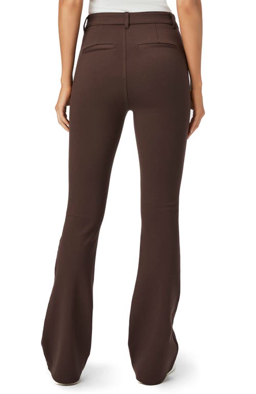 Shop Paige Hattena Flare Pants In Dark Brown