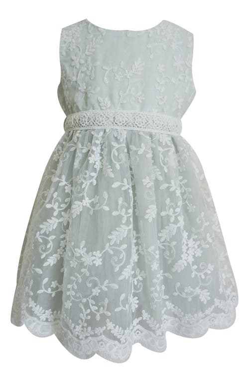 Popatu Embroidered Party Dress Grey at Nordstrom,