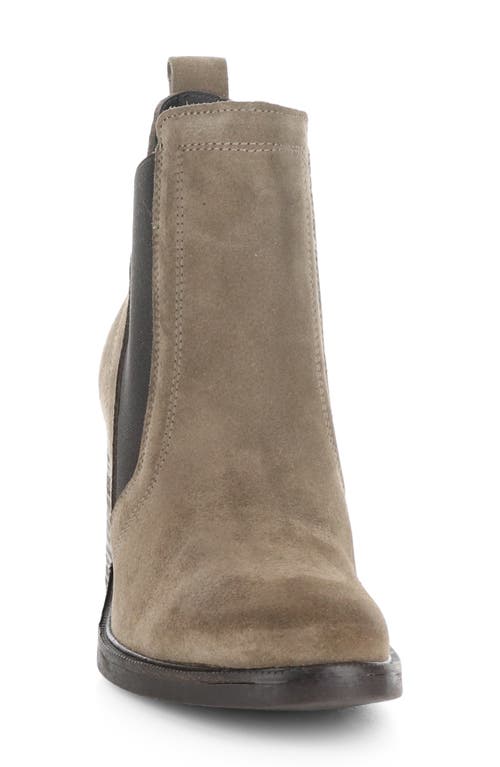 Shop Bos. & Co. Bellini Waterproof Chelsea Boot In Taupe/dkbrown Suede