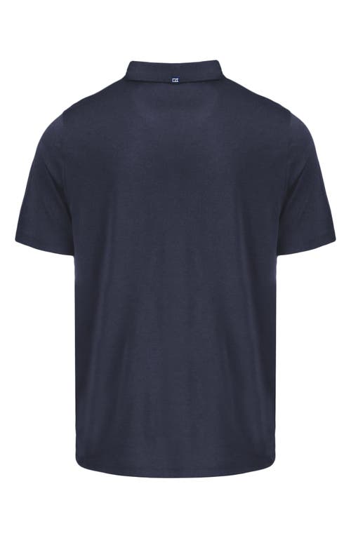 Shop Cutter & Buck Comfort Performance Jersey Polo In Navy Blue