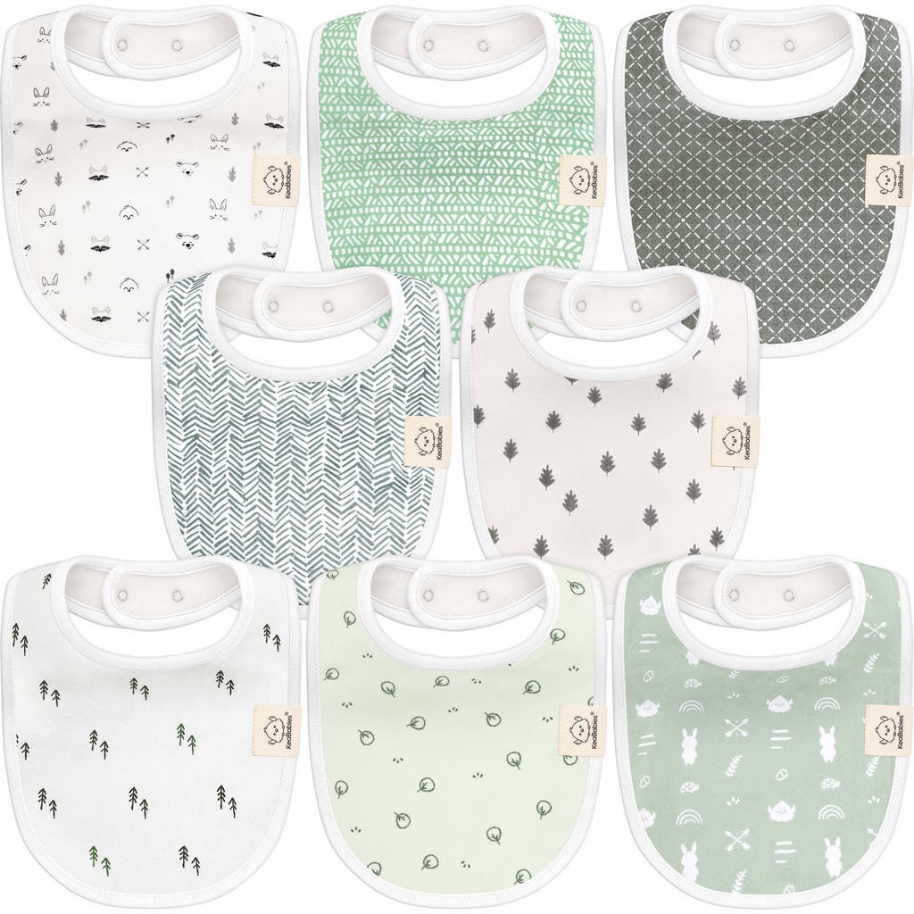 Keababies 8-pack Baby Drool Bibs In Multi