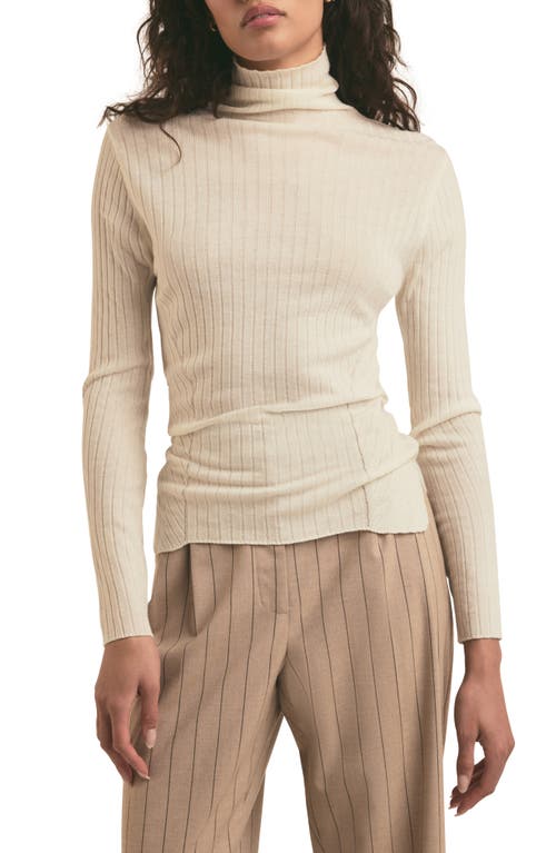 Shop Favorite Daughter The Nina Wool Turtleneck Sweater In Ivory