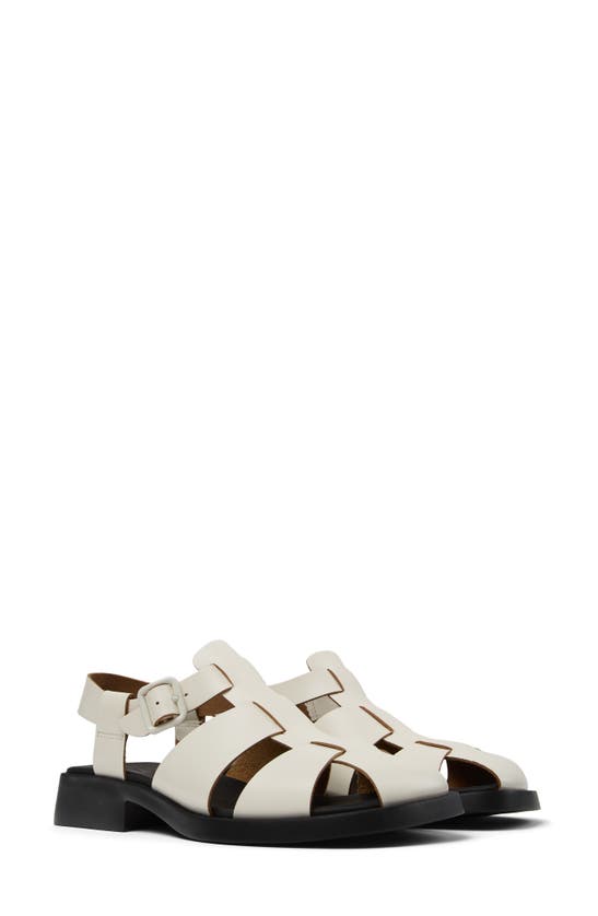 Shop Camper Dana Sandal In White Natural