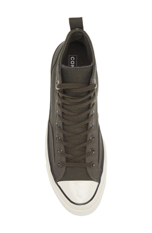 Converse Chuck70 Mens Lace-up Manmade Skate Shoes In Cave Green/cave Green/egret