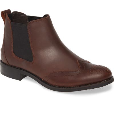 Sperry Fairpoint Chelsea Wingtip Bootie- Brown