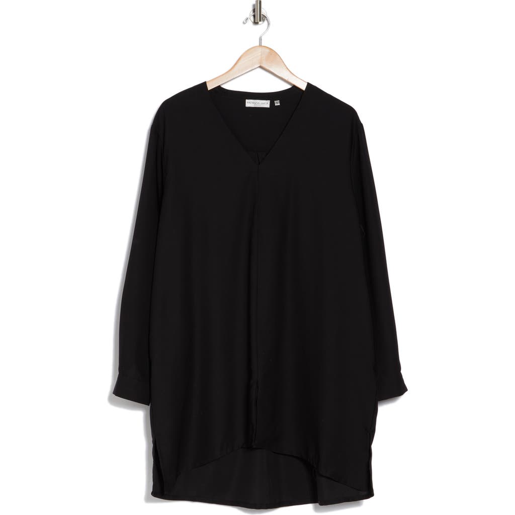 Patrizia Luca Oversize High-low Tunic In Black
