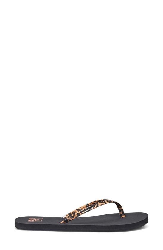 Shop Reef Bliss Nights Flip Flop In Classic Leopard