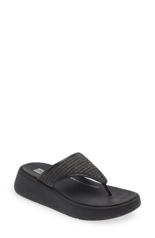 FitFlop F-Mode Platform Flip Flop in All Black