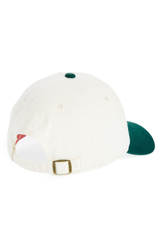 Shop American Needle Pickle Ball Cotton Baseball Cap In Ivory Dark Green