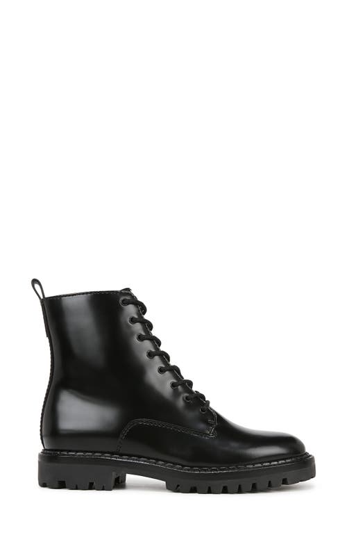 Shop Vince Cabria Lug Water Resistant Lace-up Boot In Black/black