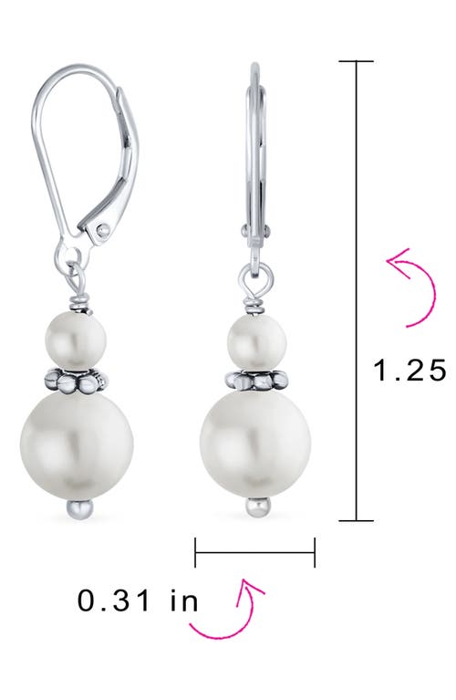 Bling Jewelry Resin Drop Earrings In Grey