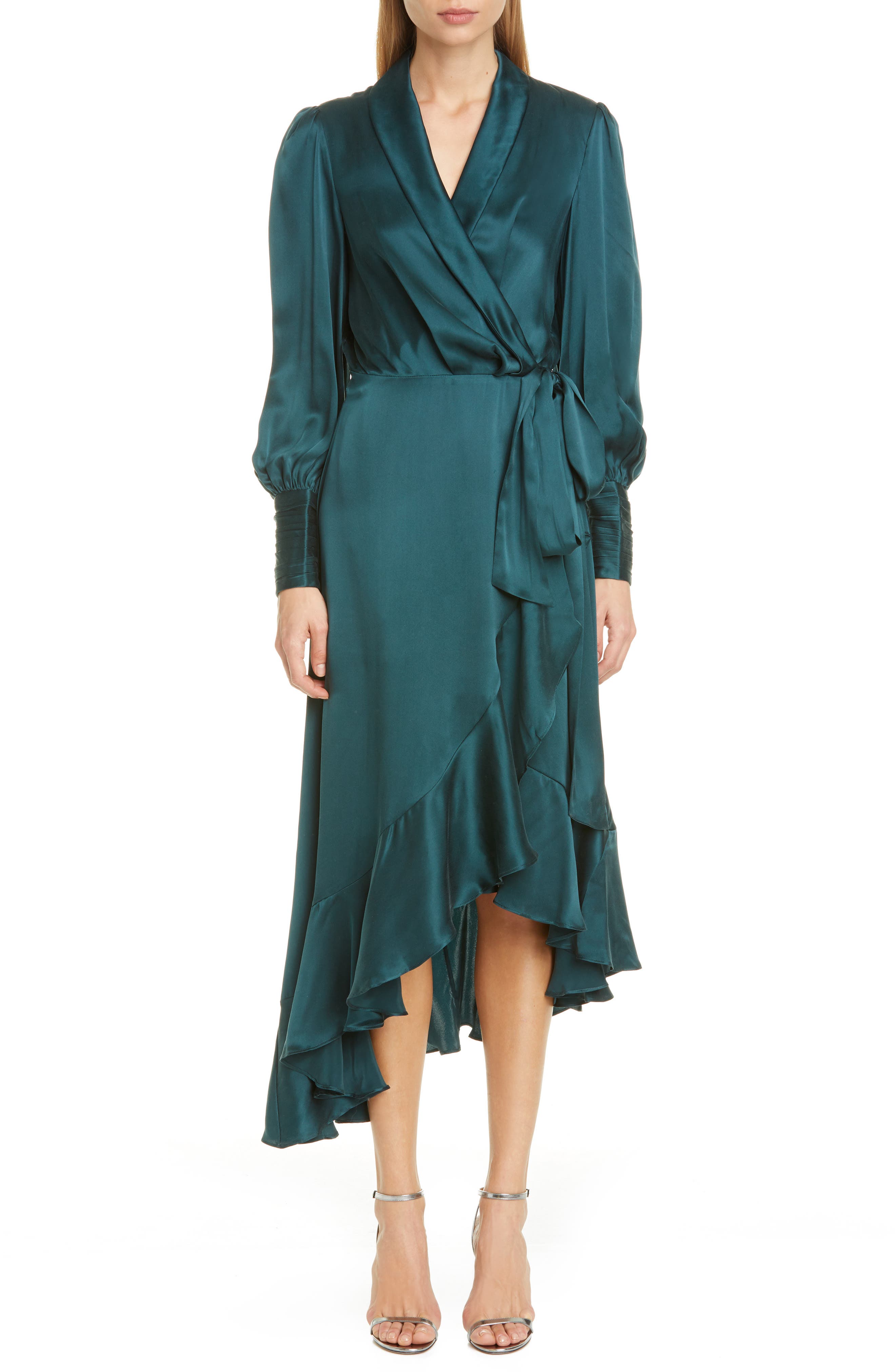 zimmerman silk wrap dress