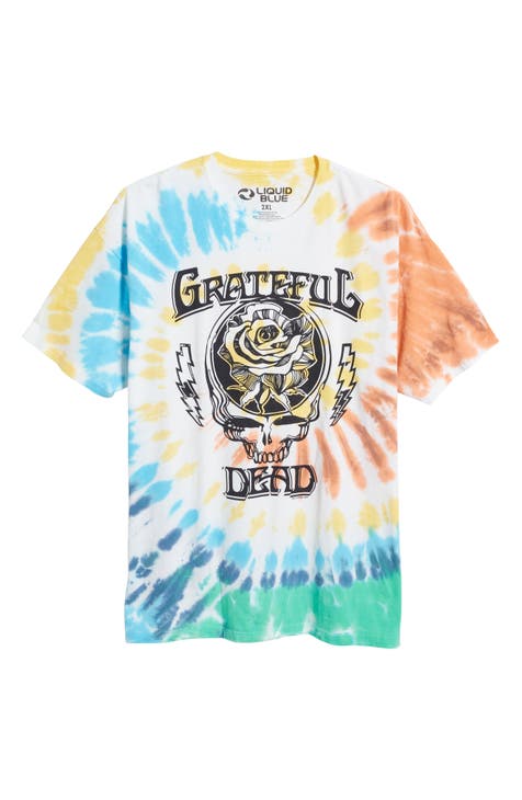 Liquid Blue Sunshine Bears Grateful Dead Tie Dye T Shirt XXL