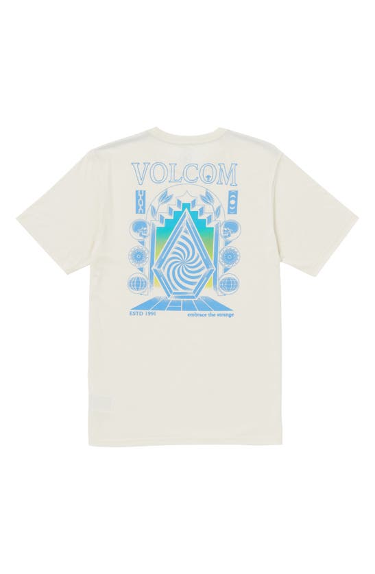 Shop Volcom Hypnotix Graphic T-shirt In Off White Heather
