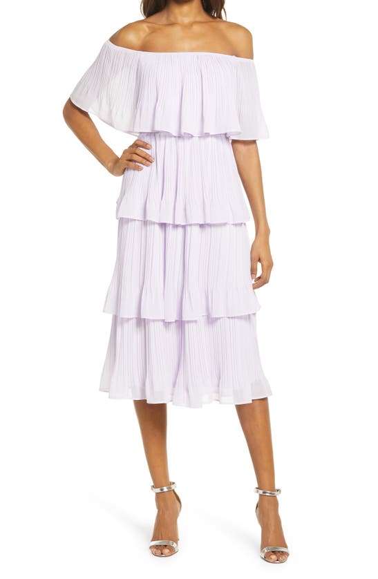 LULUS GALA READY OFF THE SHOULDER DRESS
