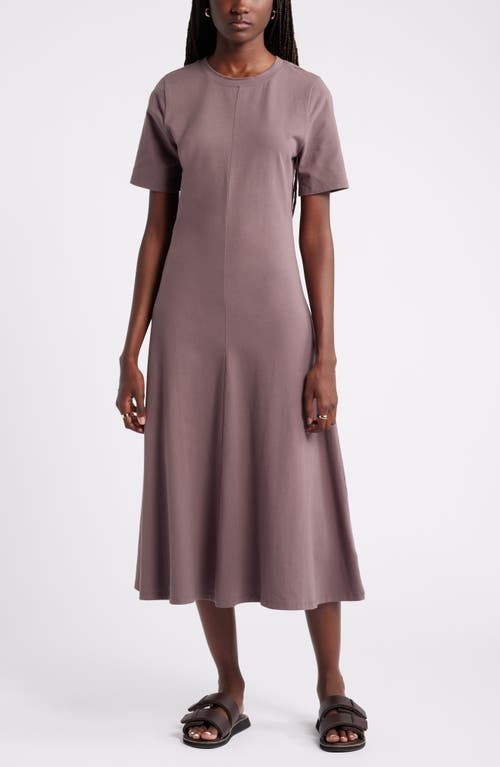 Shop Nordstrom A-line T-shirt Dress In Grey Plum