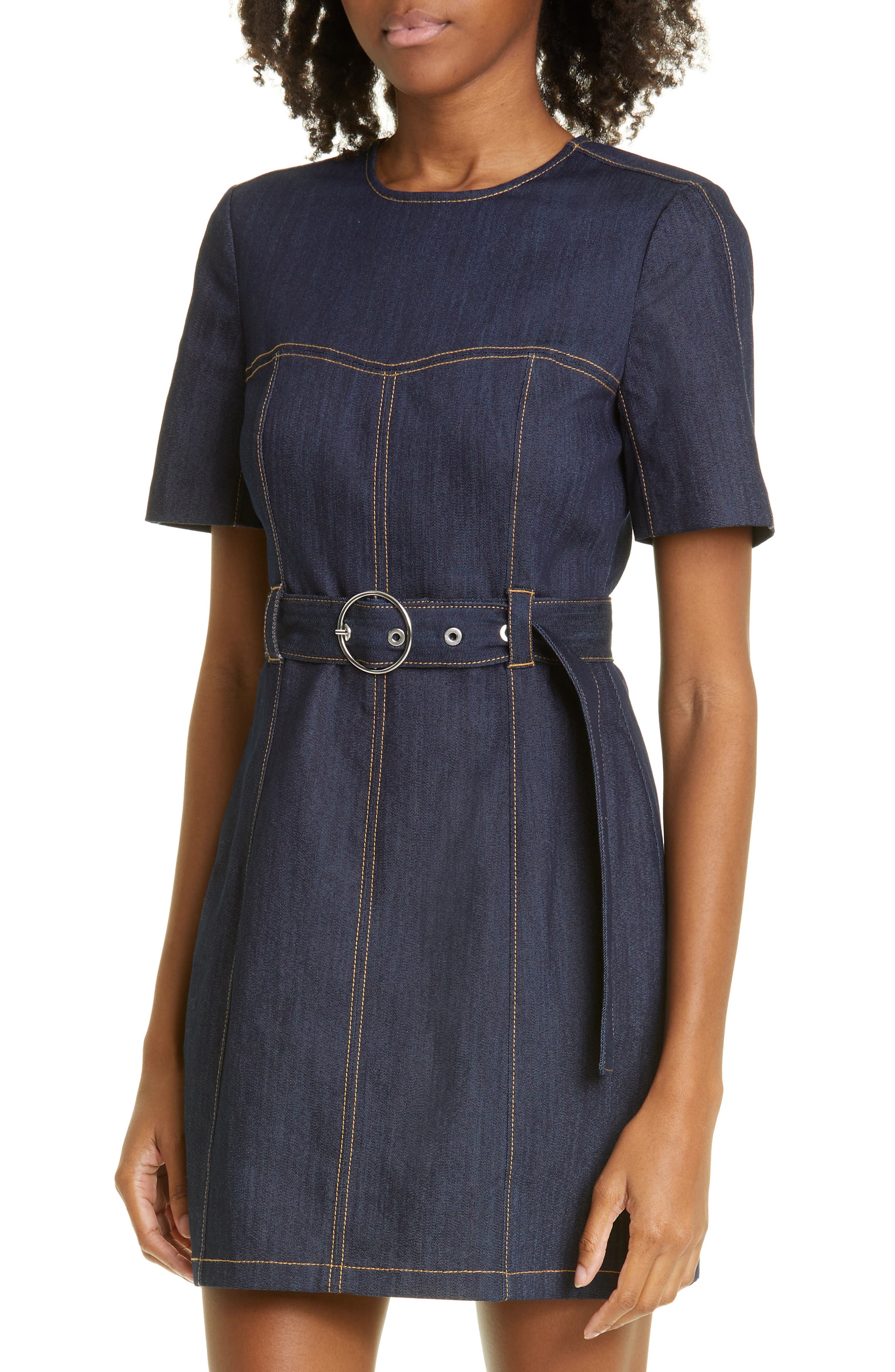 Cinq à Sept Siv Belted Denim Dress Nordstrom