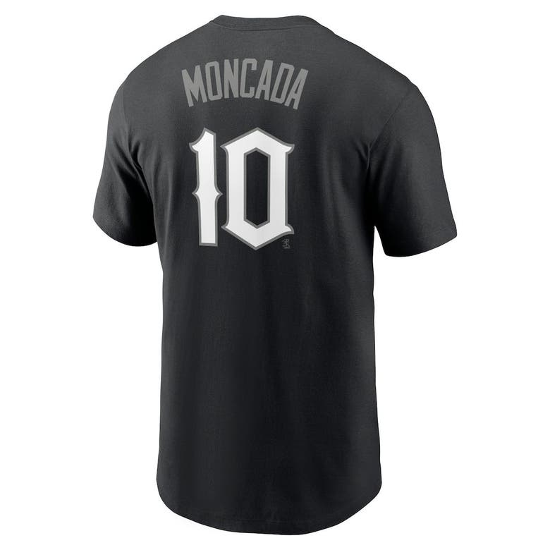 Yoan Moncada Chicago White Sox Nike City Connect Name & Number T-Shirt -  Black