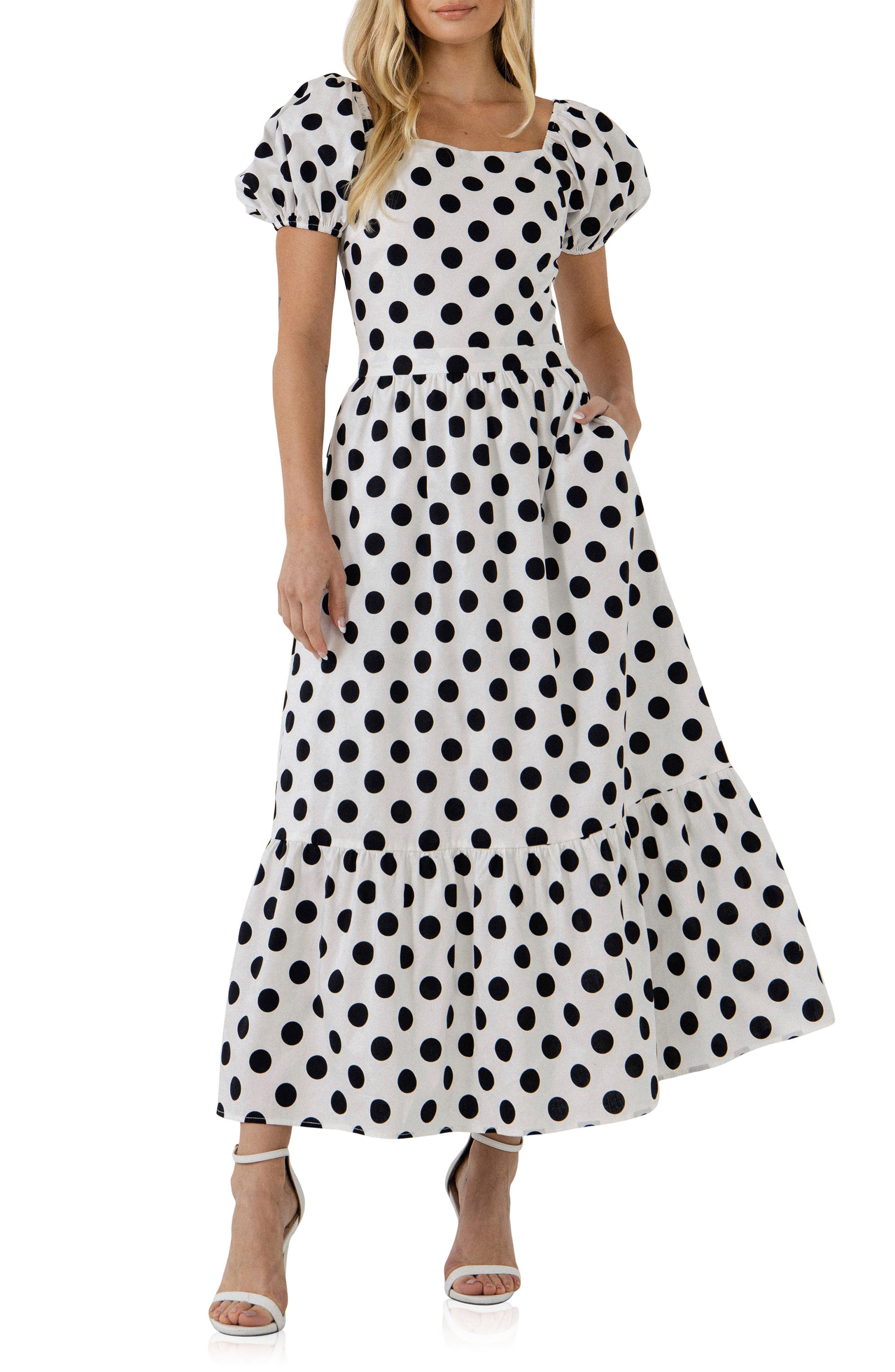 cheap polka dot dress