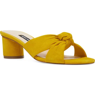 Nine West Kayla Knot Slip-On Sandal- Yellow
