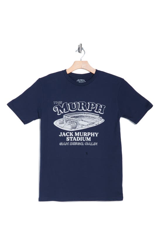 Shop American Needle The Murph Cotton Graphic T-shirt In Navy