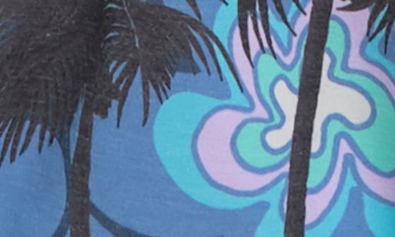 Shop Rip Curl Kids' Party Print Swim Trunks In Blue Yonder