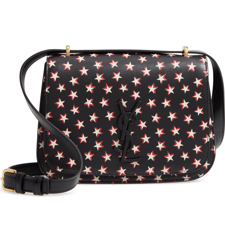 Saint Laurent Small Spontini Star Print Leather Crossbody Bag | Nordstrom