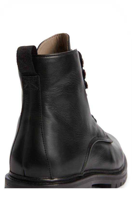 Allsaints Mens Black Laker Leather Combat Boots 7 ModeSens