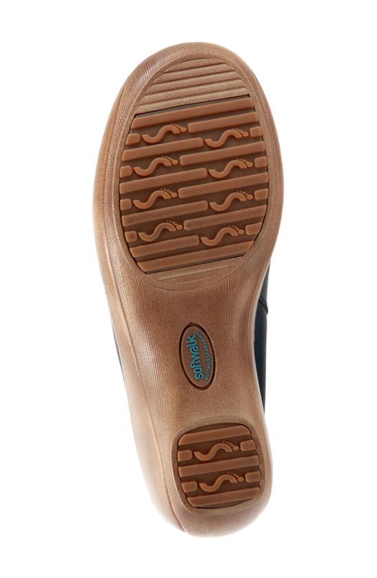 Softwalk Madison Clog In Navy Leather