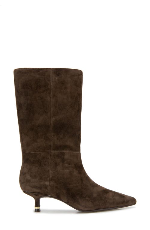 Kenneth Cole Meryl Pointed Toe Boot In Chocolate Suede