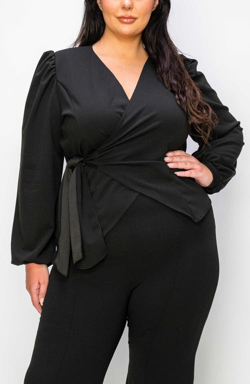 L I V D Yelena Wrap Top In Black